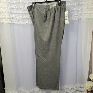 Alfred Dunner NWT 16 Gray Classic Fit Comfort Wais